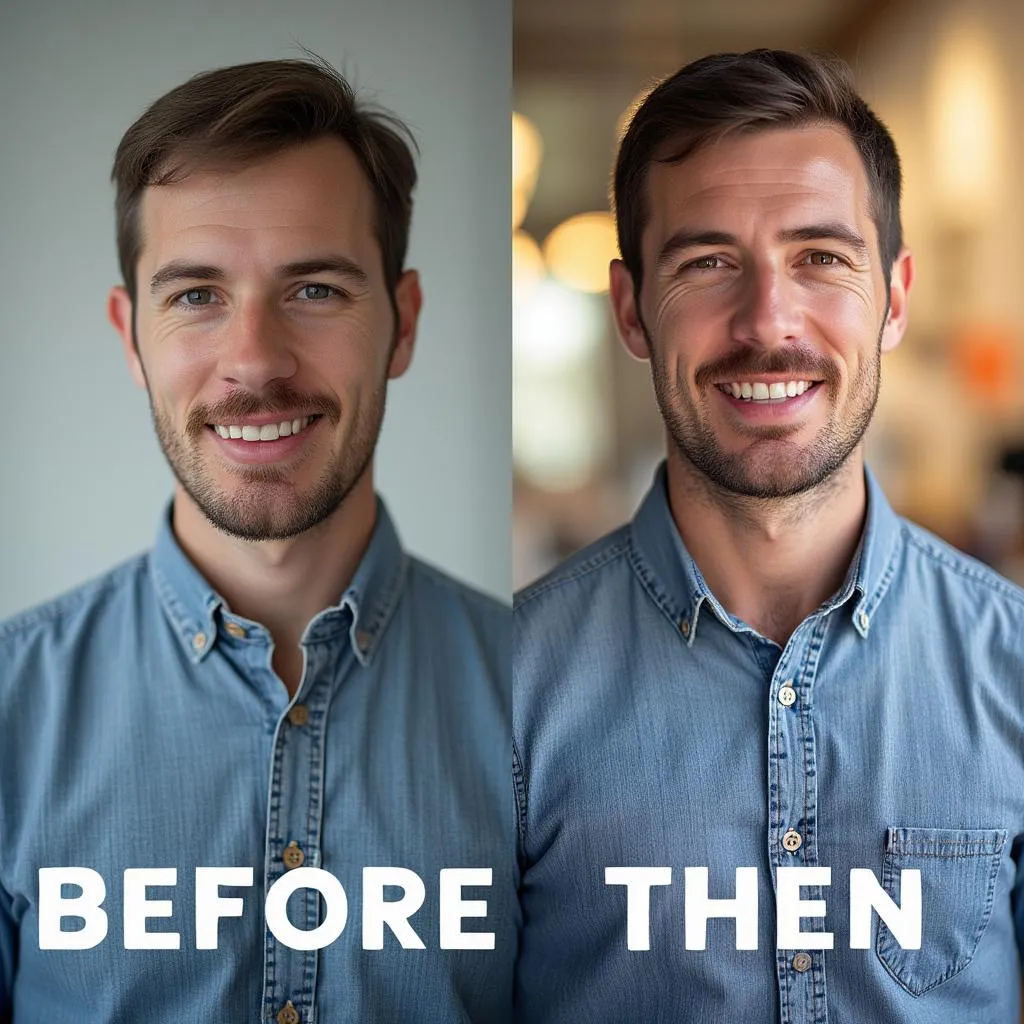 Antes y Después de optimización de perfil de LinkedIn para un gerente de proyectos
